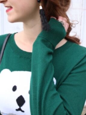 LOFT polar bear sweater L